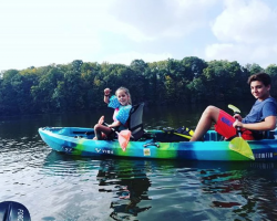 Kayak Fishing Trips on Kaecher Creek Lake with Top Water Trips