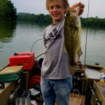 Top Water Trips Fishing Charter on our Jet Boat fishing For Bass on Blue Marsh Kids FIshing Lessons