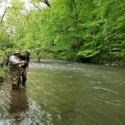 Fly Casting Lessons & Fly Fishing Lessons on French Creek With Top Water Trips