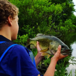 Kayak FIshing for Bass on Marsh Creek with Tp Water Trips Guide Service & Fishing Guide Kevin Moriarty