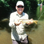 Fly FIshing Trips with Top Water Trips Fishing Charter on the Little Schuylkill for Trout