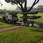 Image of the kayaks we can rent out for use on the Schuylkill River