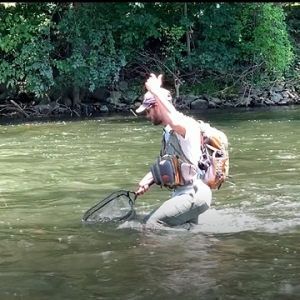 Fly Fishing near Philadelphia Pennsylvania with Top Water Trips Fishing Guide Kevin Moriarty
