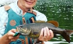 Guided Smallmouth Bass Fiishing Trips with Top Water Trips