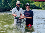 Private Fly Fishing Lessons with Top Water Trips Fishing Guide Service
