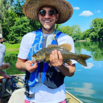 Boat fishing trip for smallmouth bass on the schuylkill river with top water trips, llc