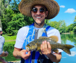 Boat fishing trip for smallmouth bass on the schuylkill river with top water trips, llc
