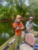 Boat Fishing on the Schuylkill for our Smallmouth Bass Fishing 101 Course